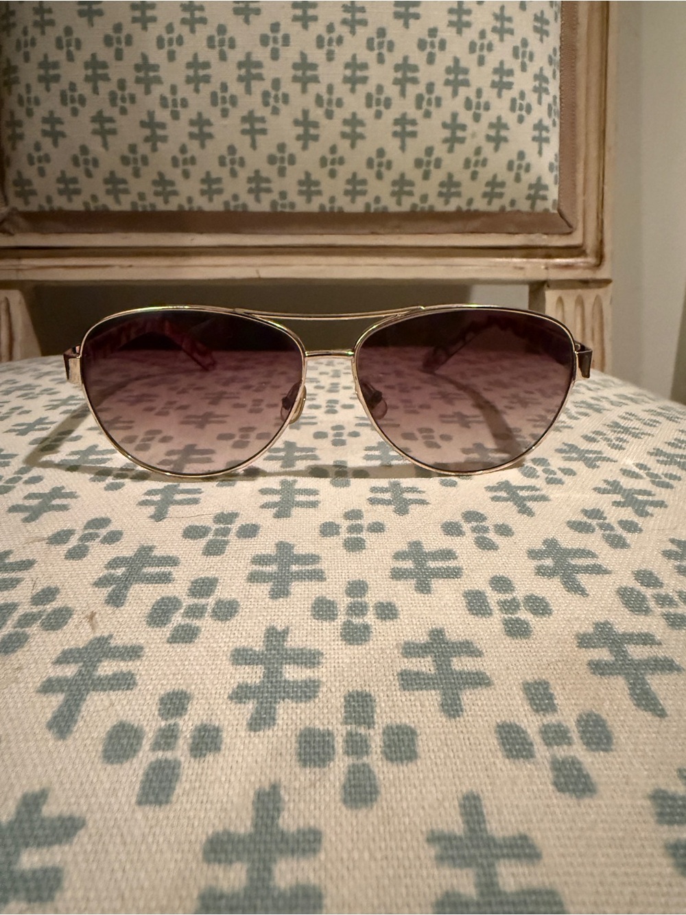 Kate Spade ♠️ Gold Frame Sunglasses with Tortoise Arms - Women's Accessories